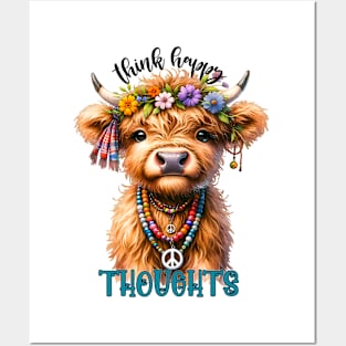 Cute Highland Cow Posters and Art